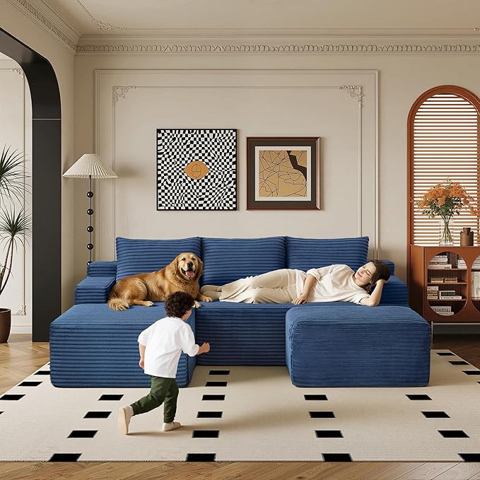 96" Sectional Couches for Living Room Cloud Couch Sofa - Image 7