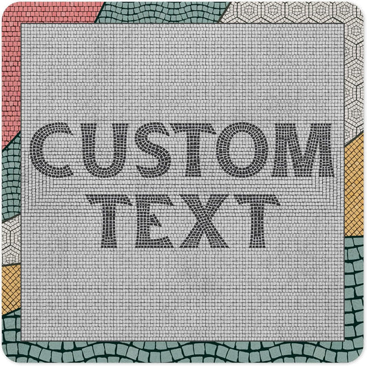 Custom Sign, Custom Street Sign, 11 Font Colors, 13 Font Styles, 4 Hole Options, 22 Sizes, 24x24 Inches, Rust Free DiBound, Fade Resistant, Made in USA by My Sign Center (Fauxsaic 2)