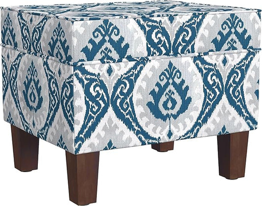 Homepop Home Decor |K7646-A877| Upholstered Modern Rectangular Storage Ottoman by HomePop