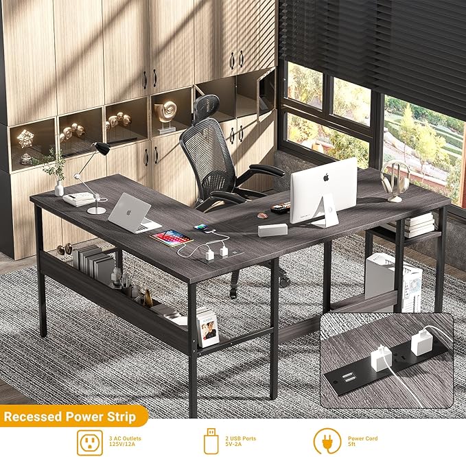Unikito Reversible L Shaped Desk - Image 4