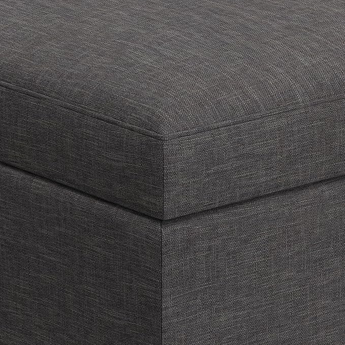 SIMPLIHOME Owen Coffee Table Storage Ottoman - Image 9