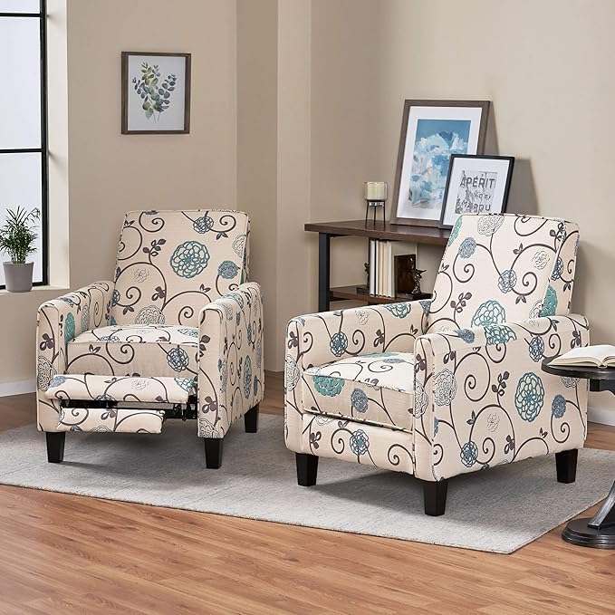 Christopher Knight Home Emmie Fabric Recliner, Light Beige - Image 2
