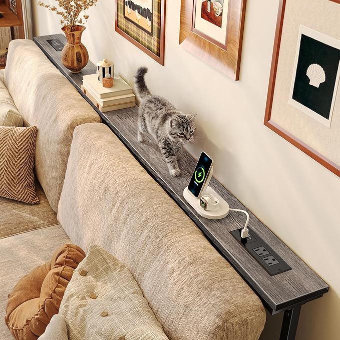 Huuger 78.7 Inch Behind Couch Table - Image 3