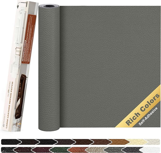KING MOUNTAIN Leather Repair Patch, 12 x 60 Inches self Adhesive Leather Repair by ForABetterHomeLife