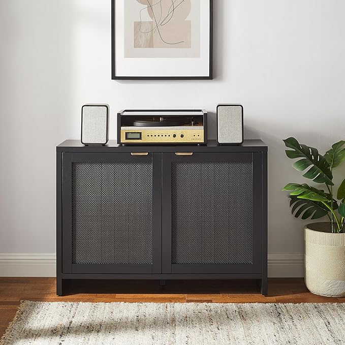 Crosley Furniture Kenji Media Console, Record Player Stand - Image 9