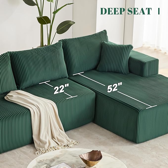 Weture 108” Modular Sectional Sofa, Cloud Sectional Couch - Image 6