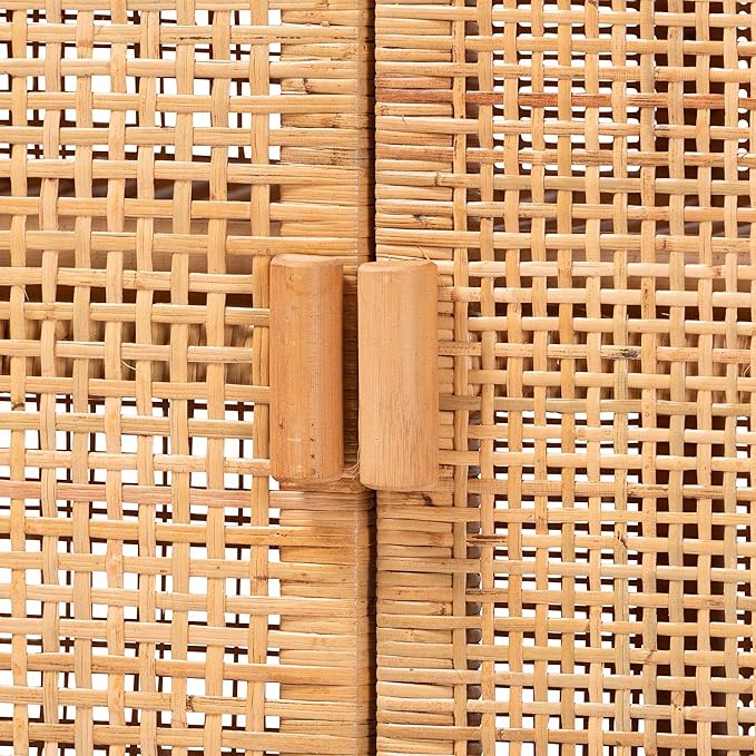Bali & pari Vivan Natural Rattan Storage Cabinet - Image 7