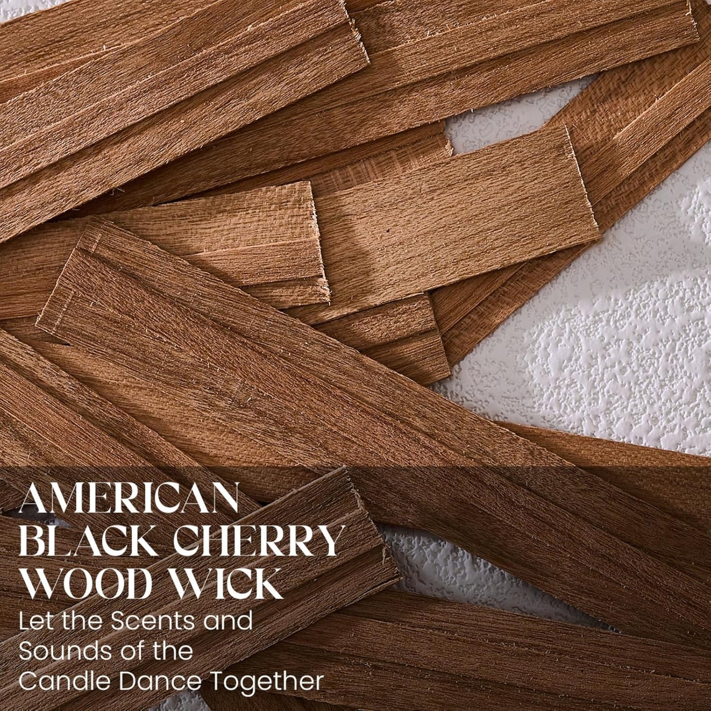 M&SENSE 16.6oz Natural Soy Large Jar Candle with Wooden Wick | Teakwood Intense Scent | 95-Hour Burn & Long-Lasting Burn | Housewarming Gift for Men and Women