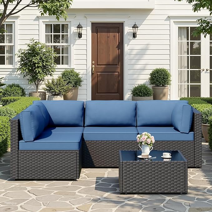 JAMFLY Patio Furniture Sets, 5-Piece Outdoor Patio Furniture - Image 3