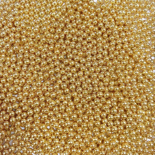 Sentovac 4mm Gold Pearl Sprinkles Edible Cake Decorating Sugar Candy Cookie Cake Cupcake Topper Ice Cream Baking Decorations Halloween Christmas Valentines Wedding Supplies