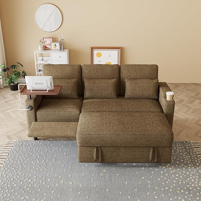 Sleeper Sofas Convertible Couches Reclining Sectional, Oversized Convertible - Image 4