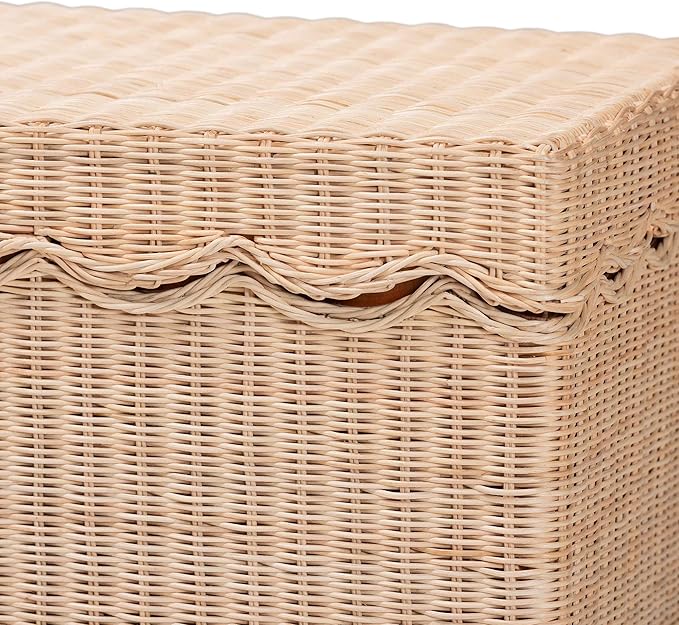 Bali & pari Damita Scallop Natural Rattan Chest - Image 7