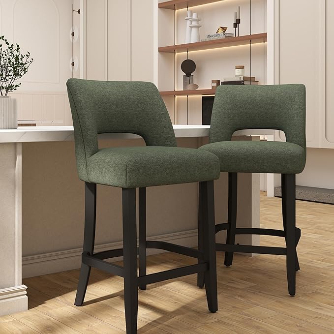 VKNOW Bar Stools Set of 6, Modern Counter Stools - Image 8
