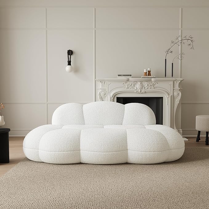 JACH Cloud Shaped Couches for Living Room, Modern Comfy Upholstered Sofa - Image 3