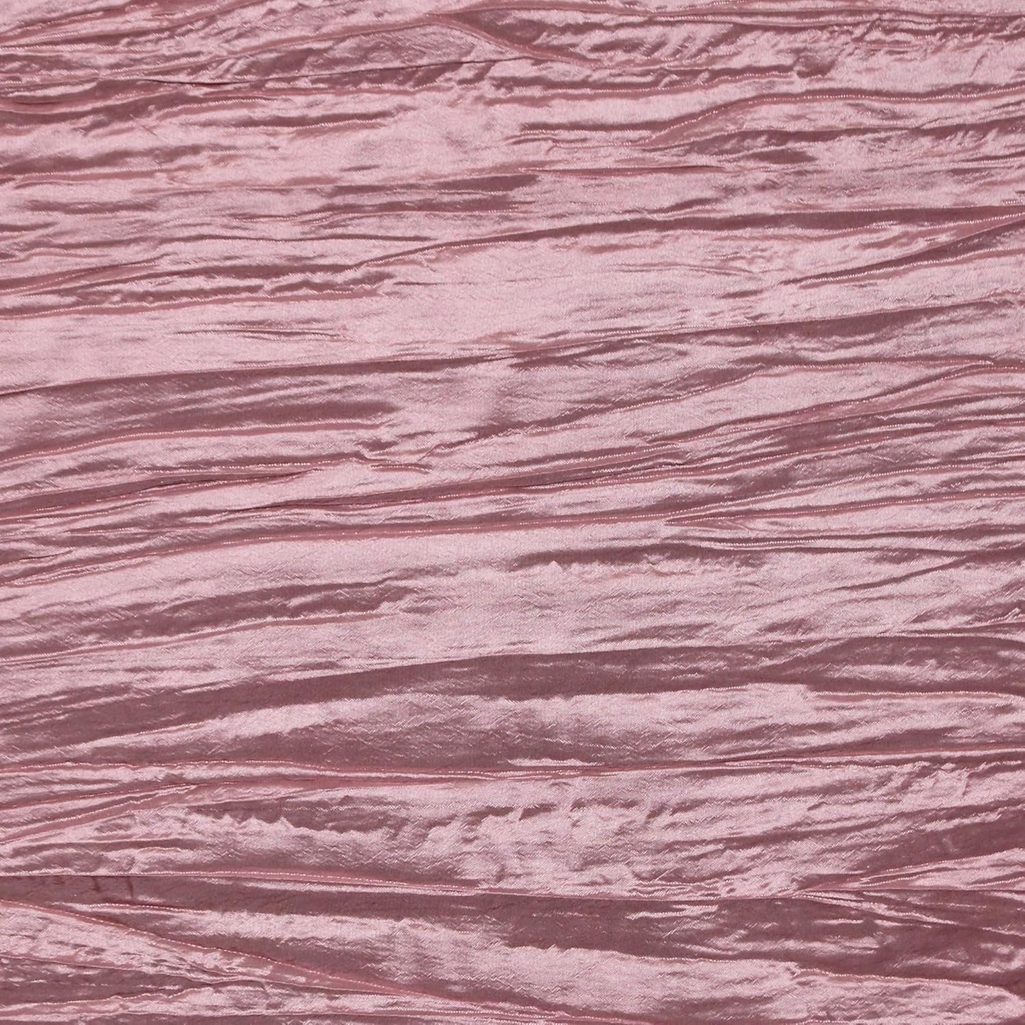 YOUR CHAIR COVERS - 90 x 132 inch Rectangular Crinkle Taffeta Tablecloth - Dusty Rose, Rectangle Table Linens for 6 ft Rectangular Tables, Wedding Crushed Table Cloth