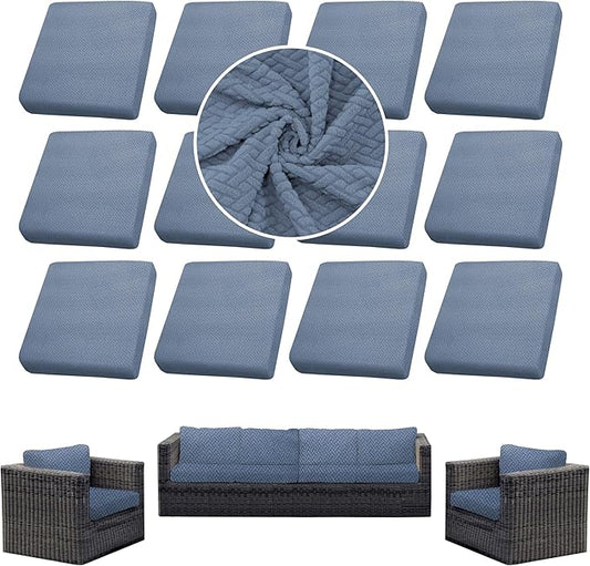 Outdoor Cushion Covers Set, Replacement by SUKAIKEQA