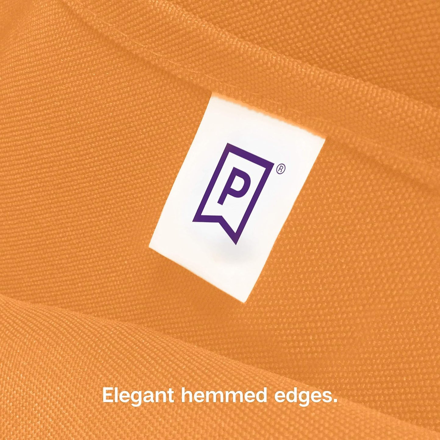 Gee Di Moda Square Tablecloth - 70 x 70 Inch Orange Table Cloth for Medium Square or Round Tables - Heavy Duty Washable Fabric - for Buffet Table, Holiday Party, Dinner, Wedding & Baby Shower