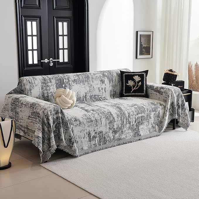 MYSKY HOME Couch Cover for Sectional Sofa Set Abstract Geometric Furniture Sofa - Image 2
