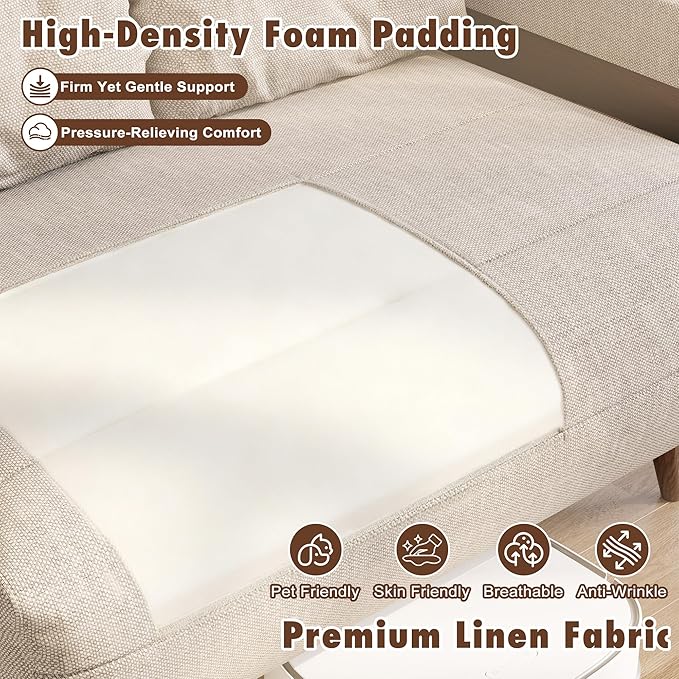 JASIWAY Convertible Sleeper Chair Bed - Image 6
