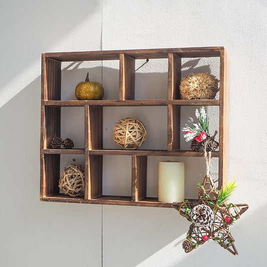 SOFE Small Brown Wood Shadow Box by SOFE