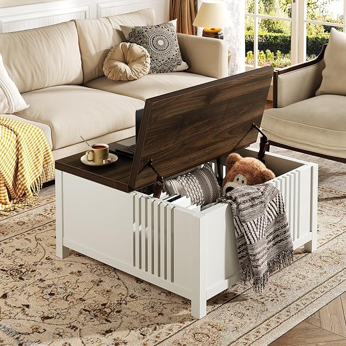 knoworld Farmhouse Lift Top Coffee Table - Image 8