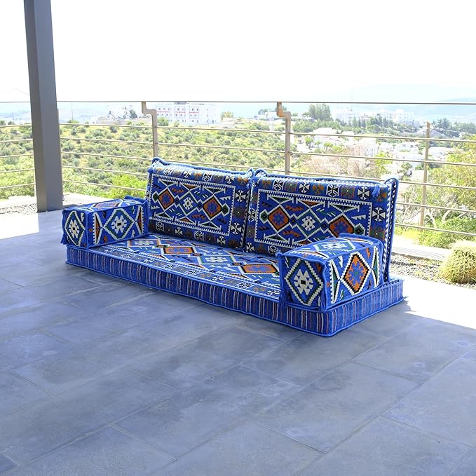 mysticalanatolia Arabic Majlis Sofa – 75x27x4 inch Floor Seating Convertible - Image 5