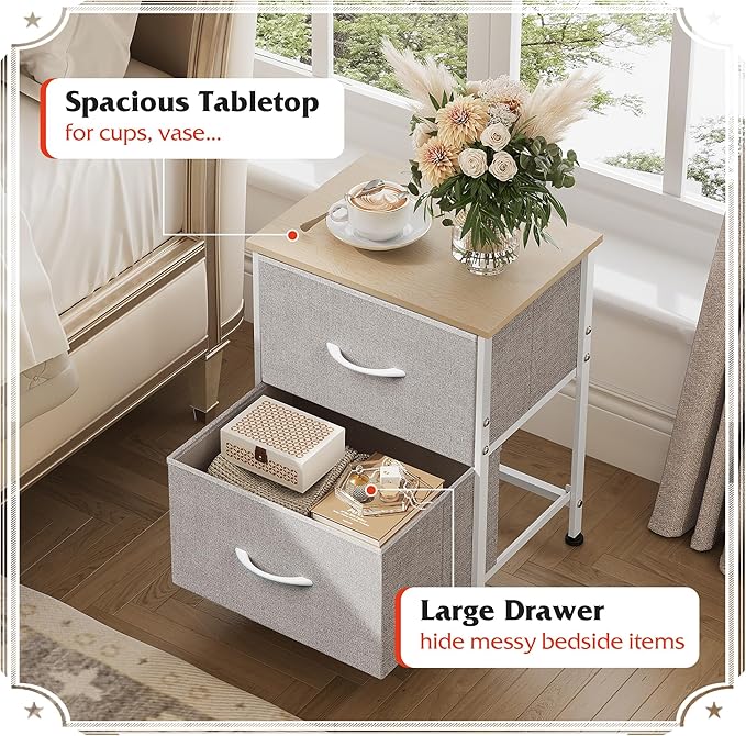 WLIVE Night Stand, Small Dresser - Image 5