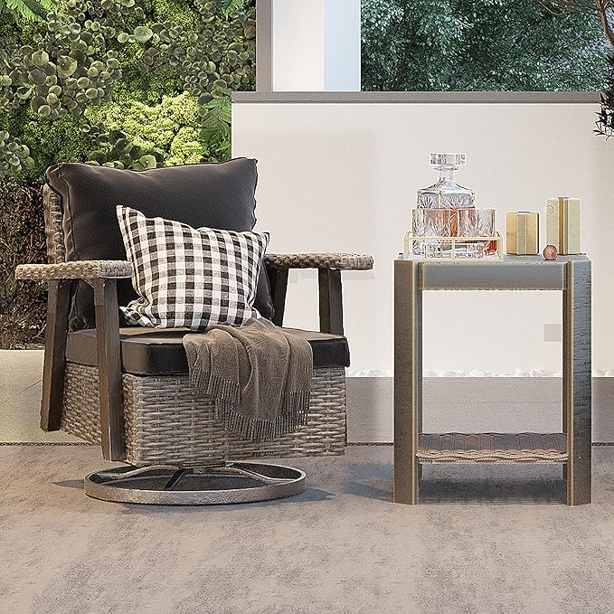 Joyside Patio Chair with Side Table - Image 2