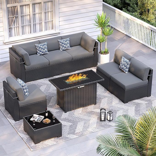 8 Piece Patio Furniture Set by VonzoyHome