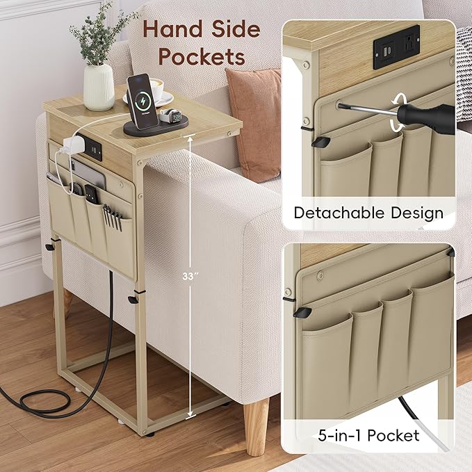 Vagusicc C-Shaped End Table - Image 6