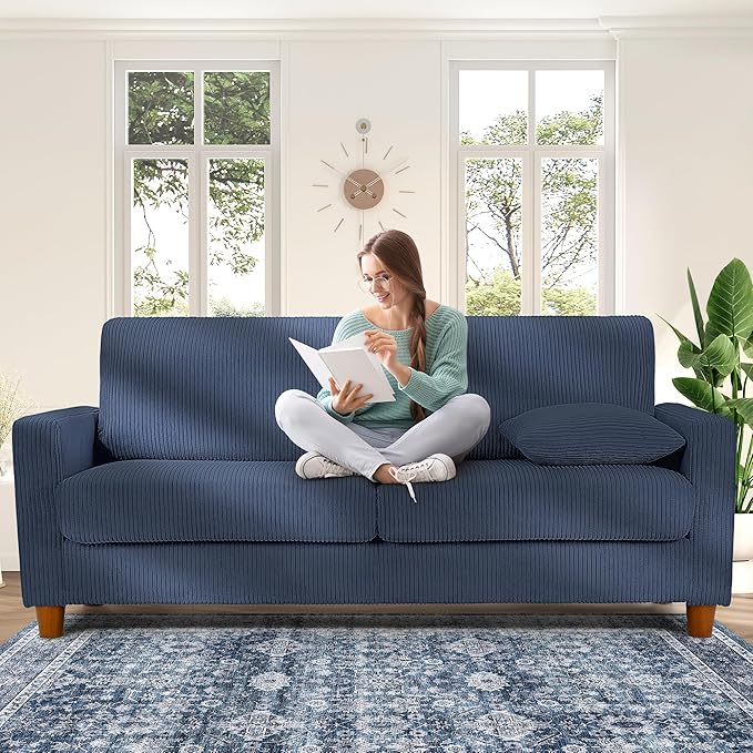 Kidirect 70in U Shaped Couch, Modular Sofa No Tool Assembly, Comfy Sectional - Image 2