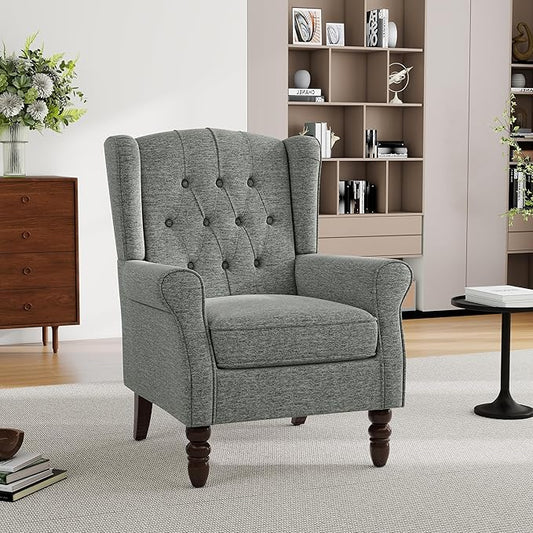 Mid-Century Modern Wingback Accent Chair by PiaRicco