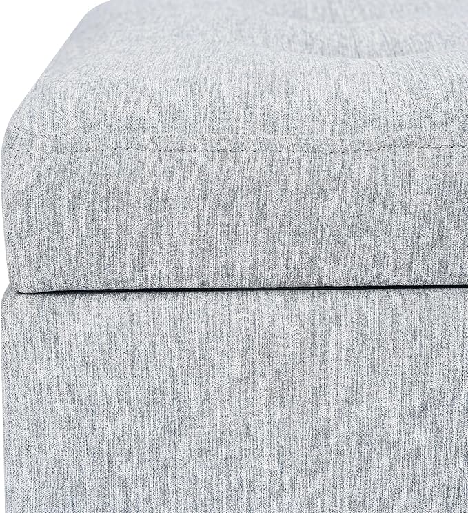Adeco 18-inch Linen Storage Ottoman - Image 6