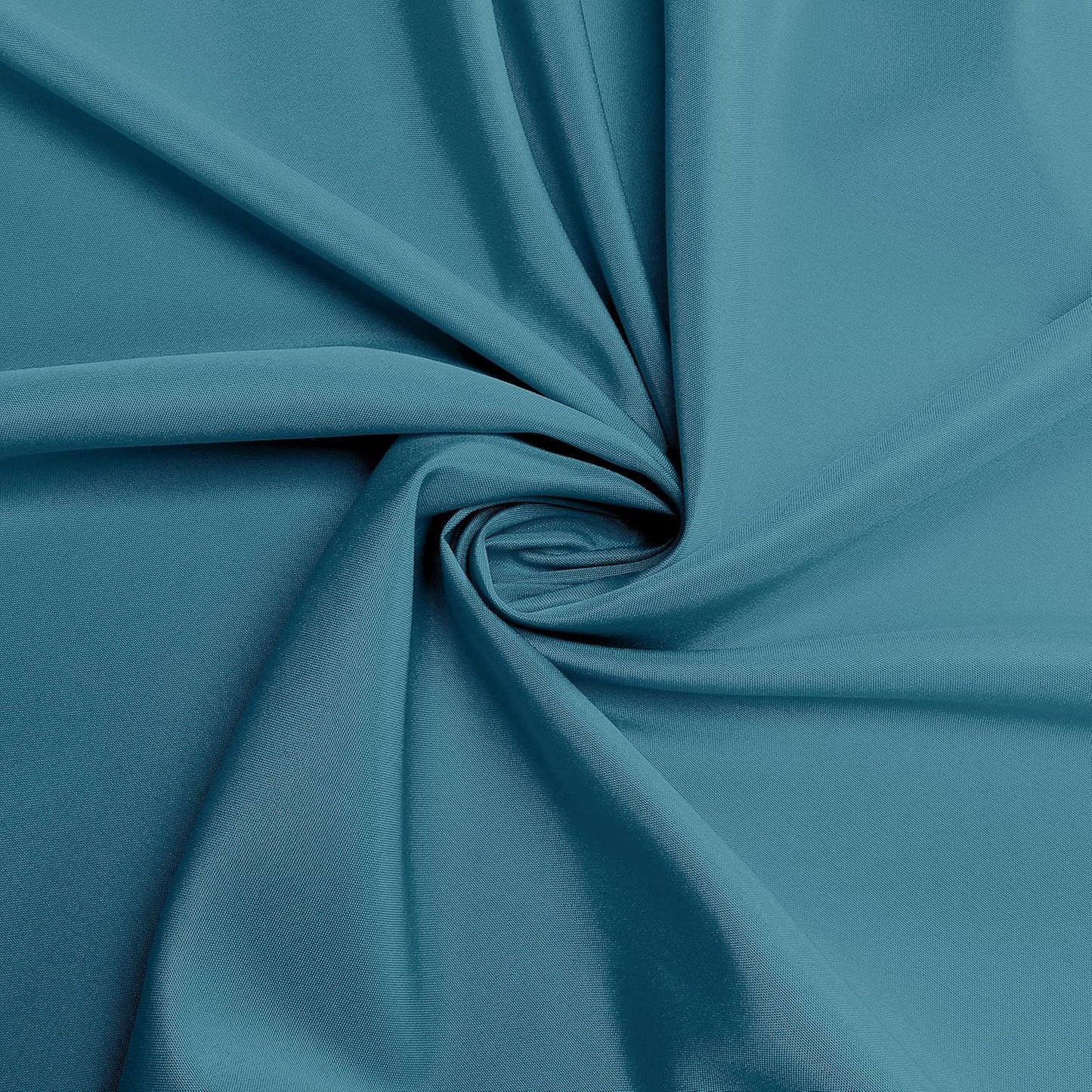 sancua Round Tablecloth - 108 Inch - Water Resistant Spill Proof Washable Polyester Table Cloth Decorative Fabric Table Cover for Dining Tables, Buffet Parties and Camping, Teal