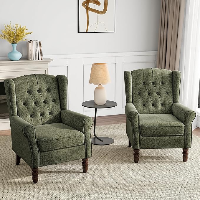 Mid-Century Modern Wingback Chair - Image 5