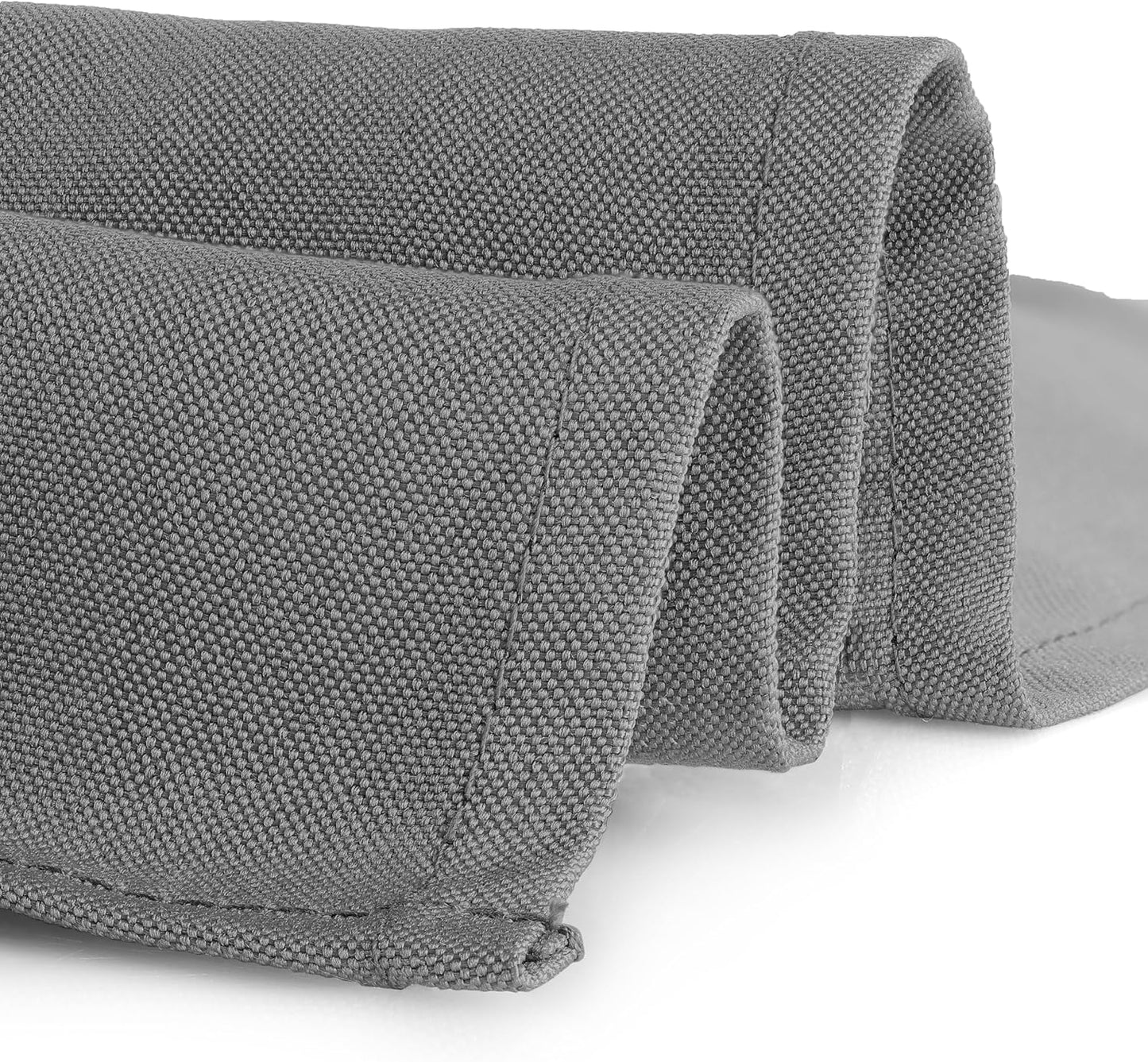 Gee Di Moda Square Tablecloth - 52 x 52 Inch Charcoal Table Cloth for Small Square or Round Tables - Heavy Duty Washable Fabric - for Buffet Table, Holiday Party, Dinner, Wedding & Baby Shower
