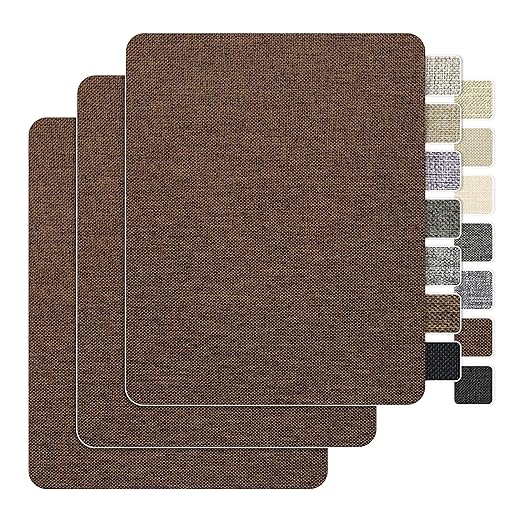 BESEZX Linen Fabric Repair Patch，3 PCS 9 * 11 Inch Self-Adhesive Couch Fabric by Besezx