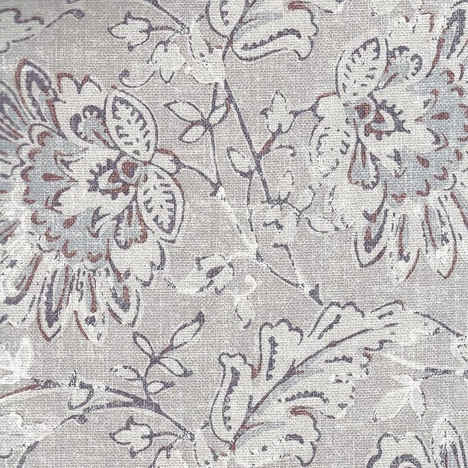 HomePop Classic Parsons Dining Chair -Gray Linen Artistic Floral Print - Image 9