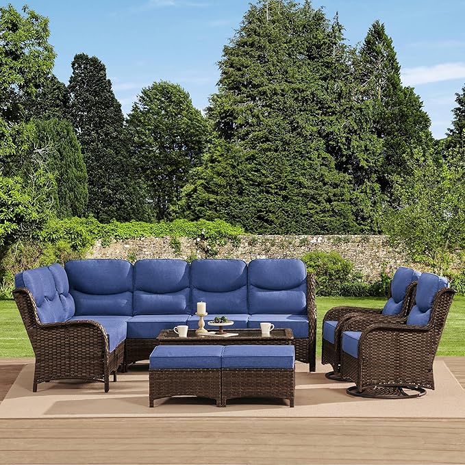 HILLGA Luxury High Back Patio Furniture Set by HILLGA