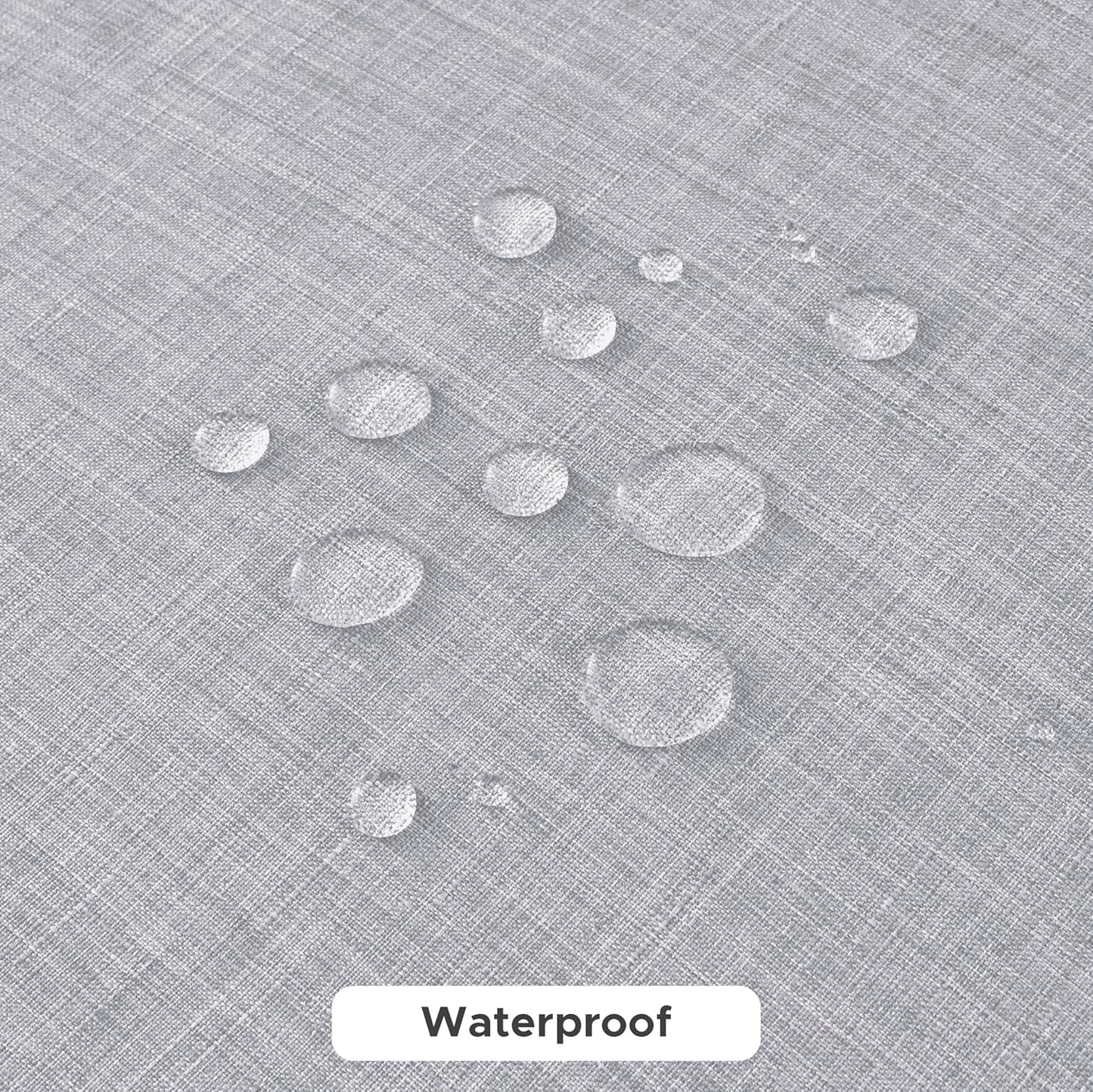 Fitable Faux Linen Tablecloths for Rectangle Tables: Water & Stain Resistant Farmhouse Table Cloth, Washable Burlap Textured Table Covers for Kitchen Dining Party(2 Pack, 60x120 Inch, Light Grey)