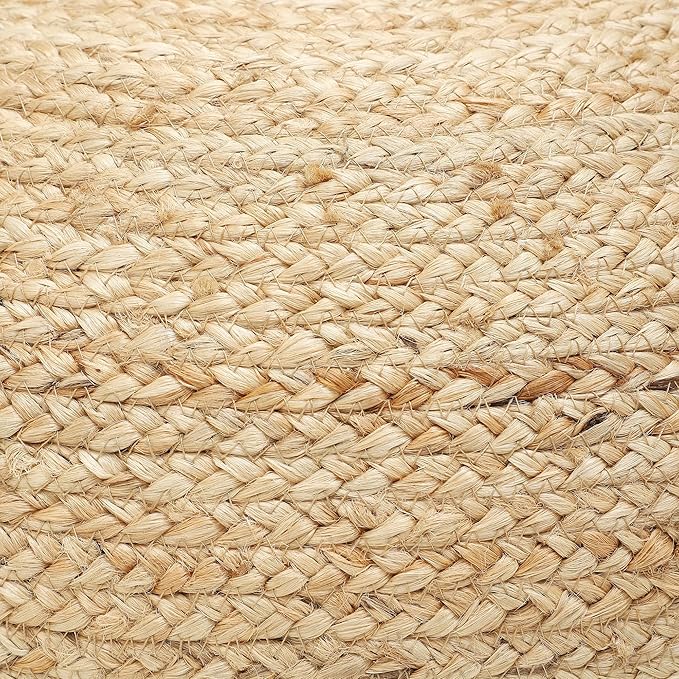 · REDEARTH · Jute Circular Jute Pouf Ottoman - Image 6
