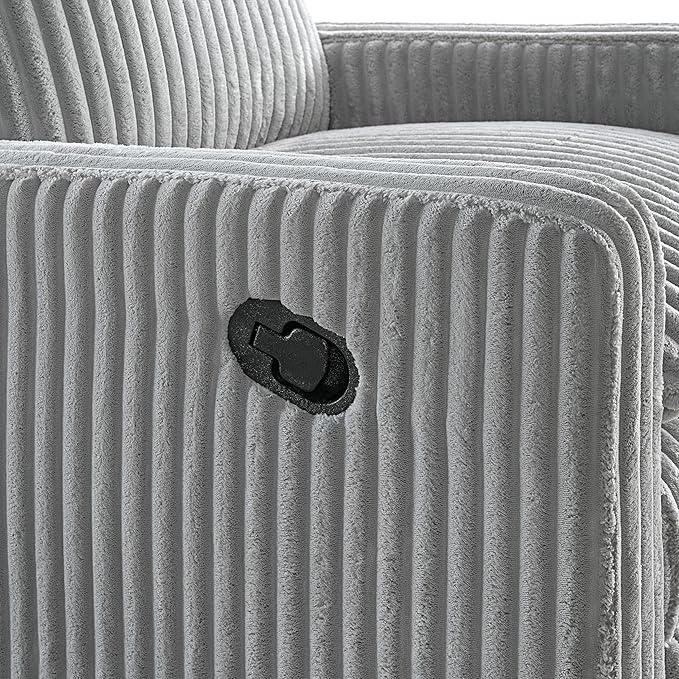 Oxford Baby Uptown Upholstered Glider Recliner Rocking Chair 360° Swivel - Image 7