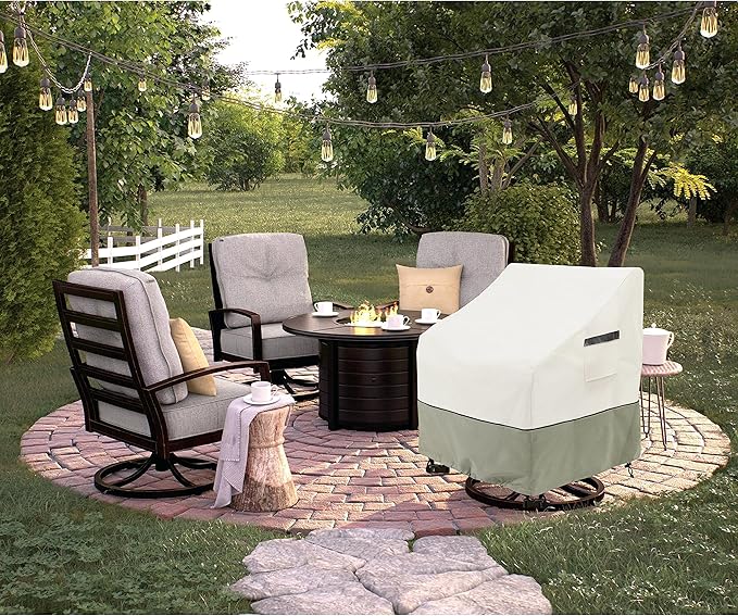 Outdoor Swivel Lounge Chair Cover 2 Pack, 100% Waterproof Heavy Duty Outdoor - Image 6