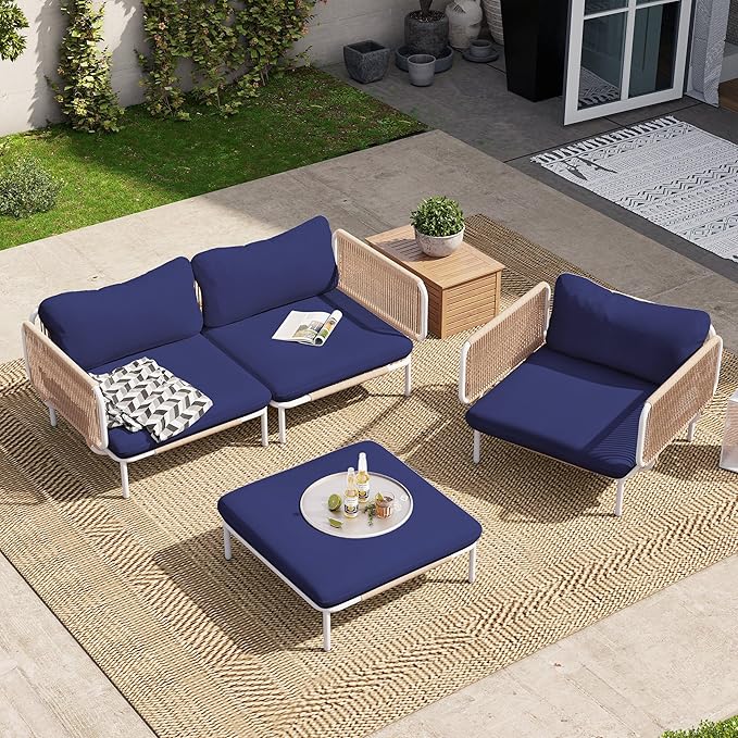 Crestlive Products Outdoor Patio Furniture Set, 4 Seater Modular Oversized - Image 9