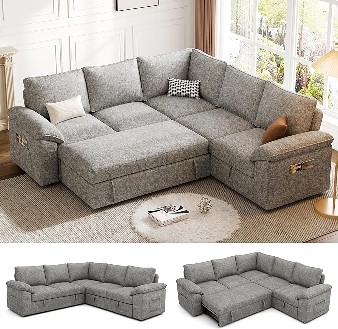 85 Inch Modular Sectional Sofa by Unknown