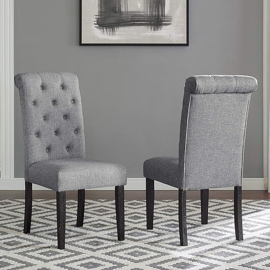 Roundhill Furniture Leviton Solid Wood Tufted Dining Chair by RoundhillFurniture
