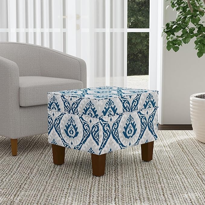 Homepop Home Decor |K7646-A877| Upholstered Modern Rectangular Storage Ottoman - Image 4