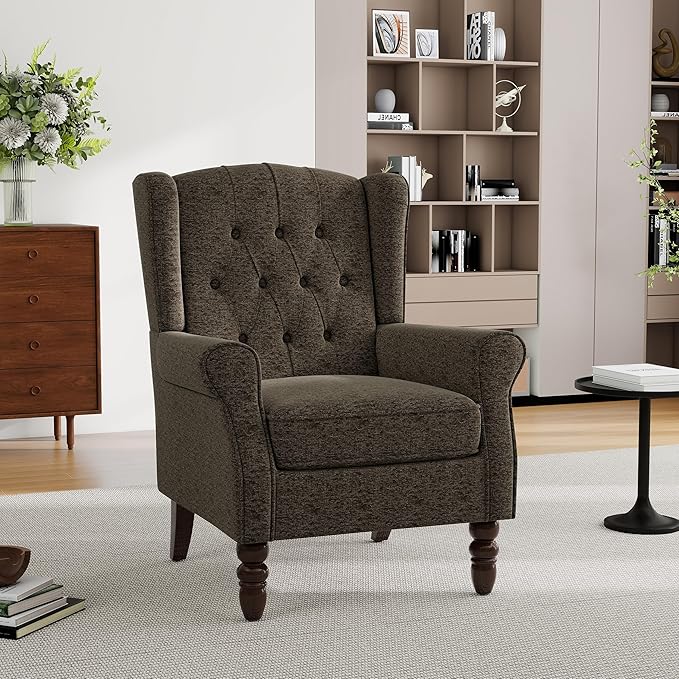 Pia Ricco Mid-Century Modern 2-Piece Wingback Chair Set - Image 5