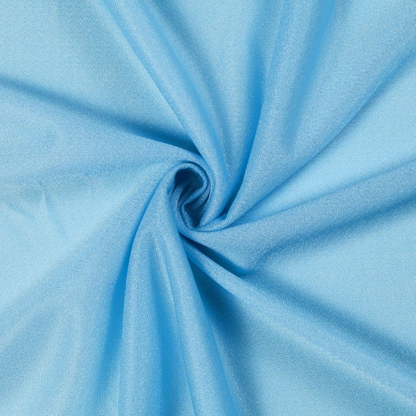 VDS Pack of 2 Panel (30 Inch X 100 Feet) Wedding Arch Draping Fabric Sheer Chiffon Fabric Drapery for Wedding Ceremony Reception Swag Backdrop Canopy Chuppah ARBO Altars Decoration (Turquoise)