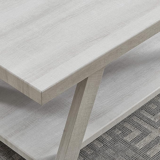 Roundhill Furniture Athens Contemporary Wood Shelf Side Table - Image 5